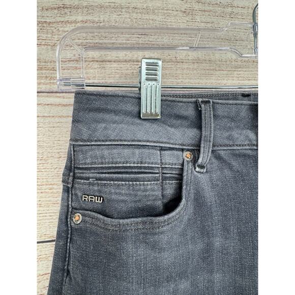 G Star Raw G-Star Shape High Super Skinny Jeans Womens 2x32 Gray Medium Wash - Picture 4 of 13